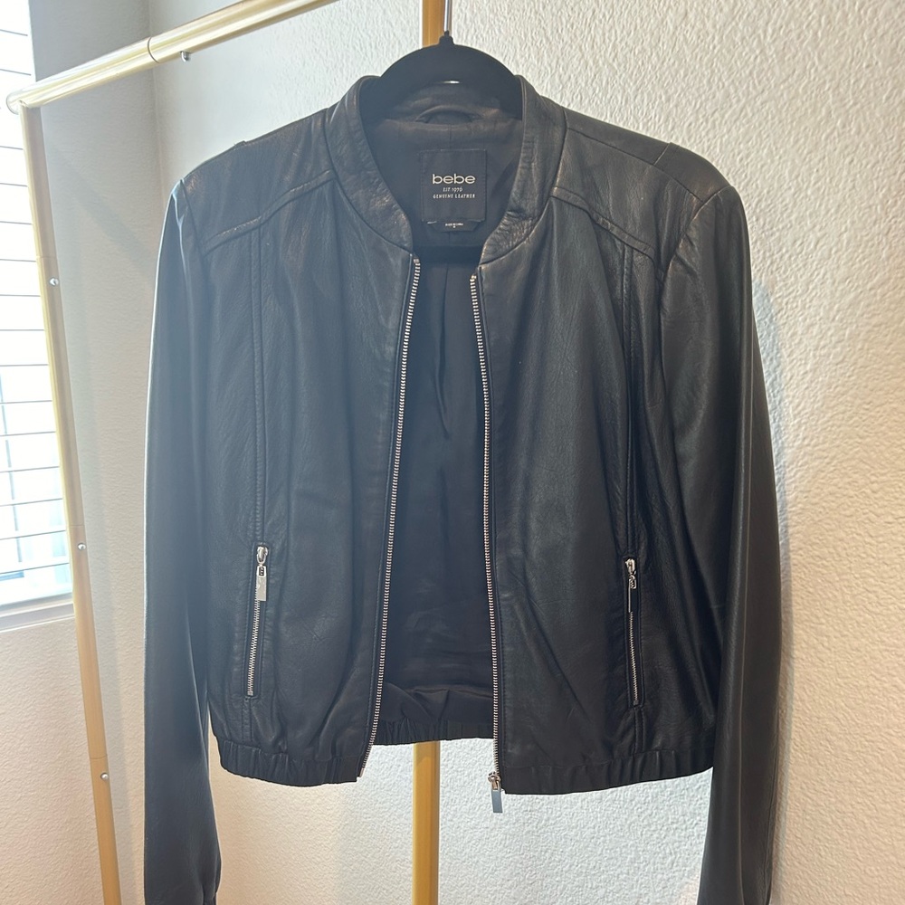 Bebe Genuine Leather Jacket size Medium